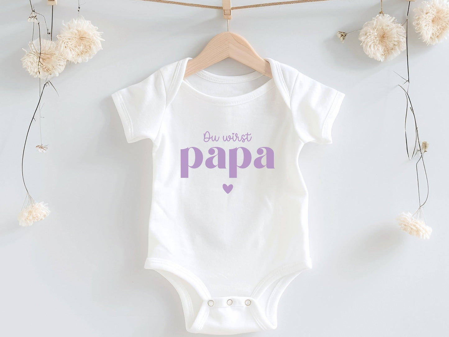 Babybody Du wirst Papa - Babygeschenk aus Bio-Baumwolle