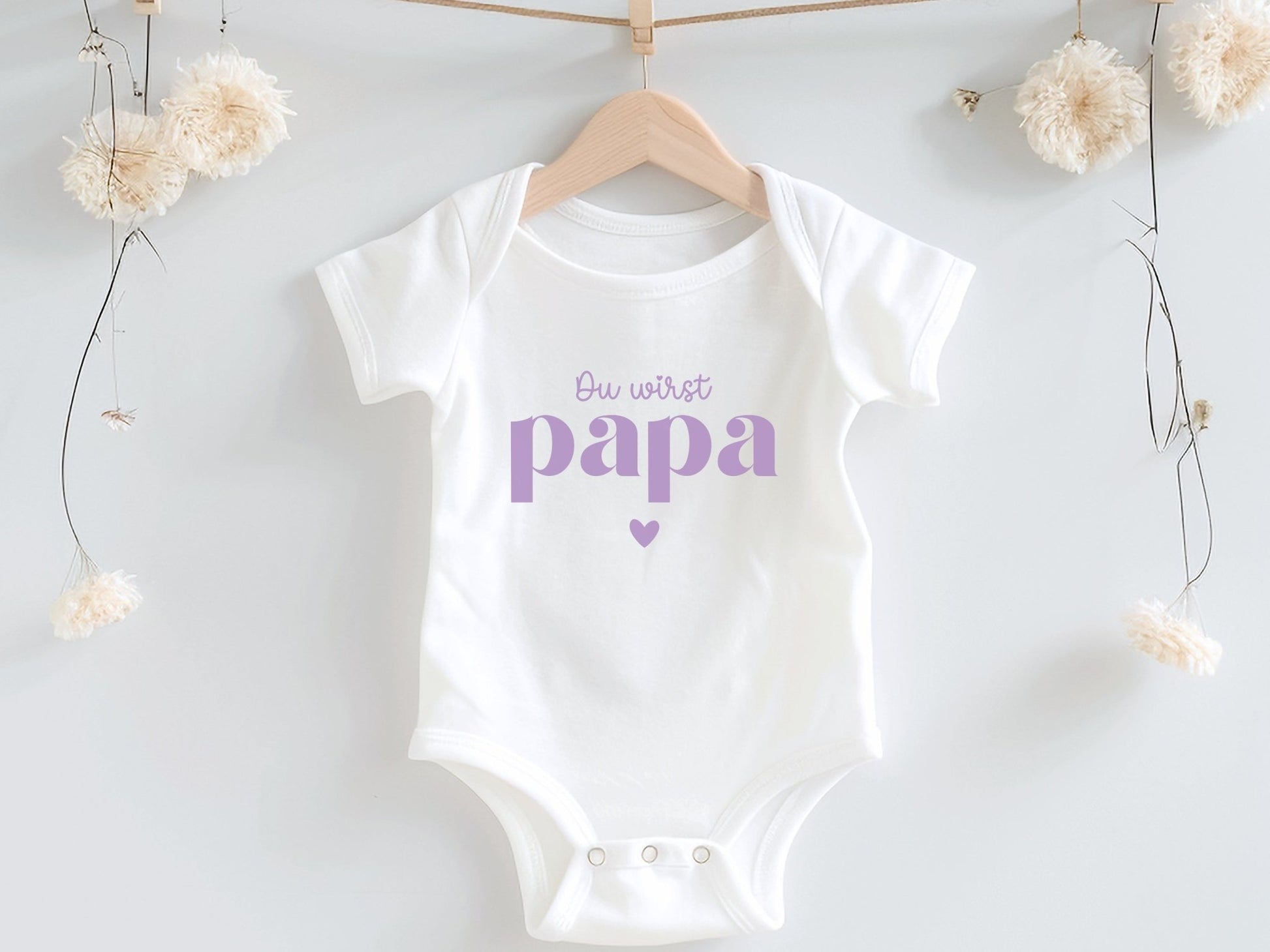 Babybody Du wirst Papa - Babygeschenk aus Bio-Baumwolle