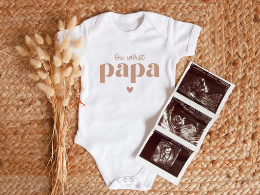Babygeschenke Geschenk Babybody du wirst Papa Baby verkünden Geschenke zum Vatertag Baby verkünden Baby Body Geschenke für Papas - Mamas & Minis