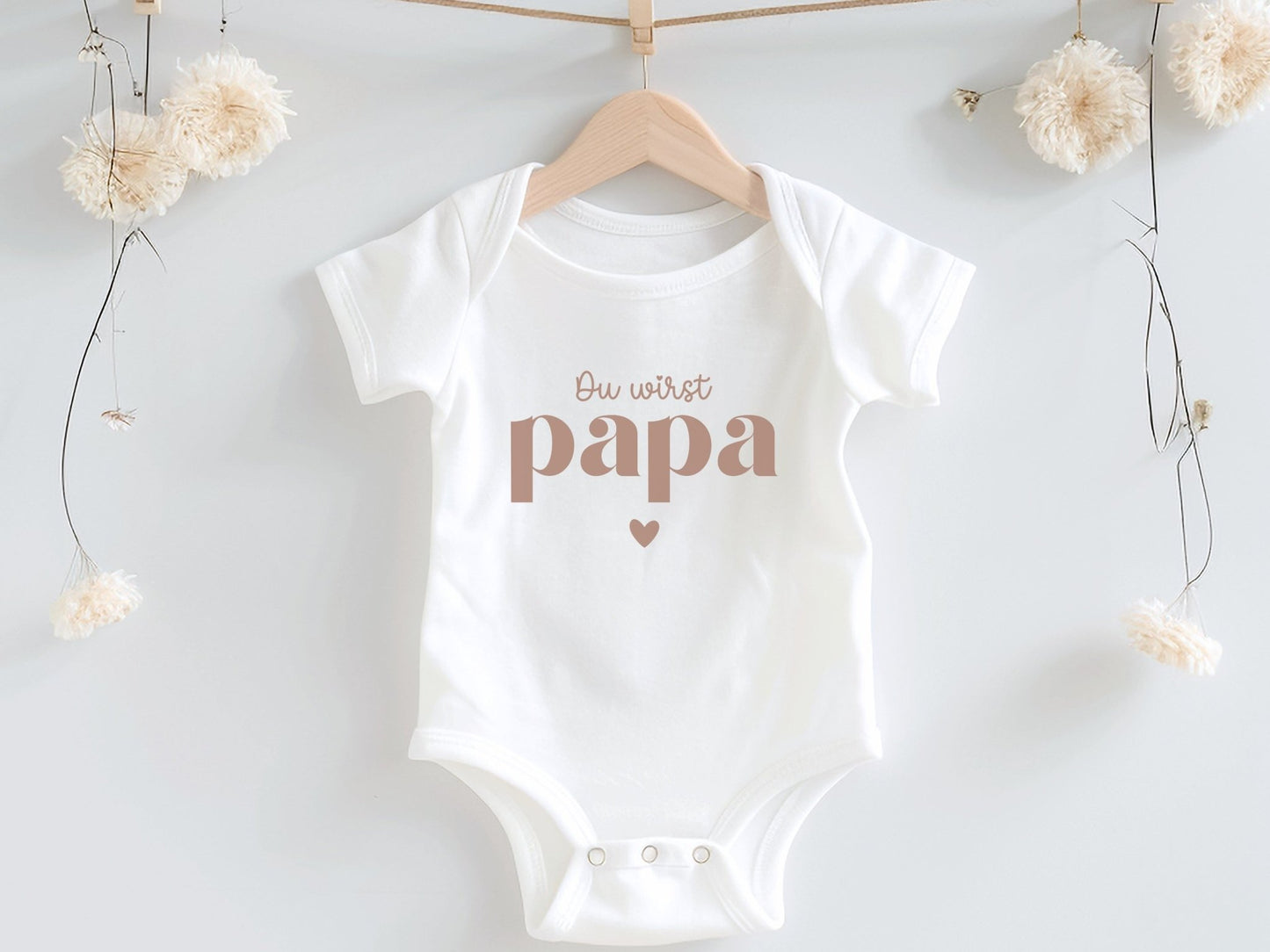 Babybody Du wirst Papa - Babygeschenk aus Bio-Baumwolle
