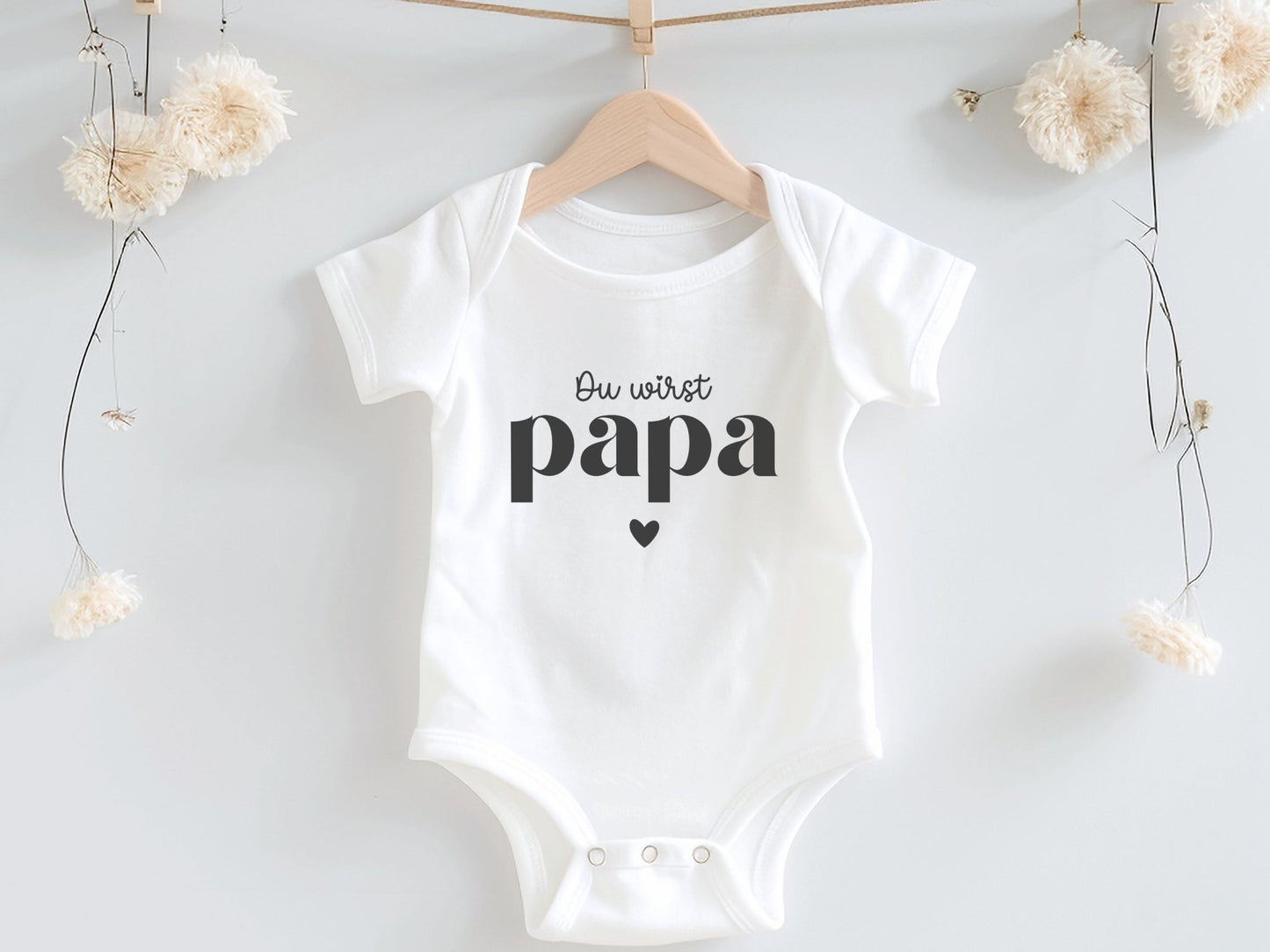 Babybody Du wirst Papa - Babygeschenk aus Bio-Baumwolle