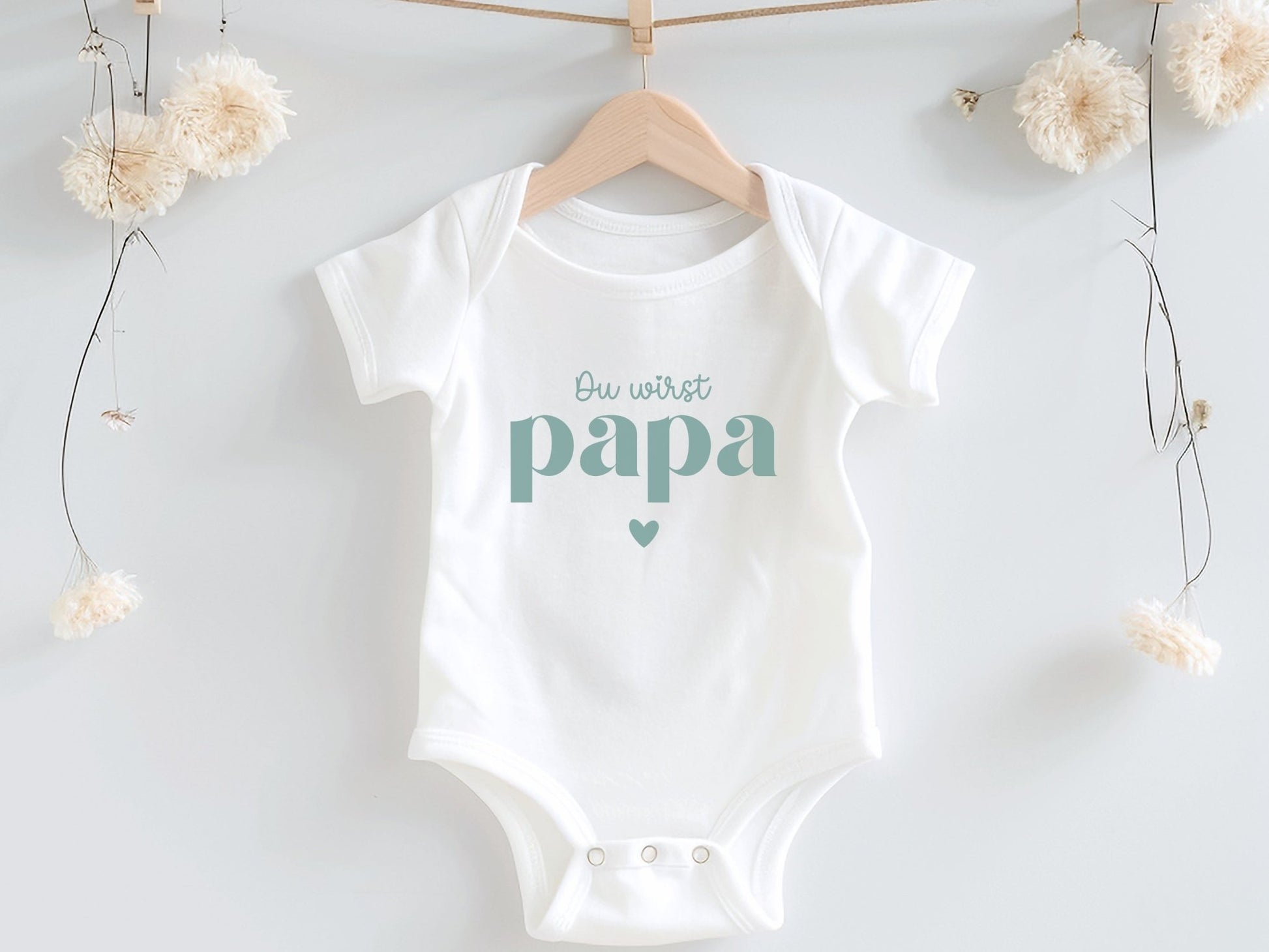 Babybody Du wirst Papa - Babygeschenk aus Bio-Baumwolle