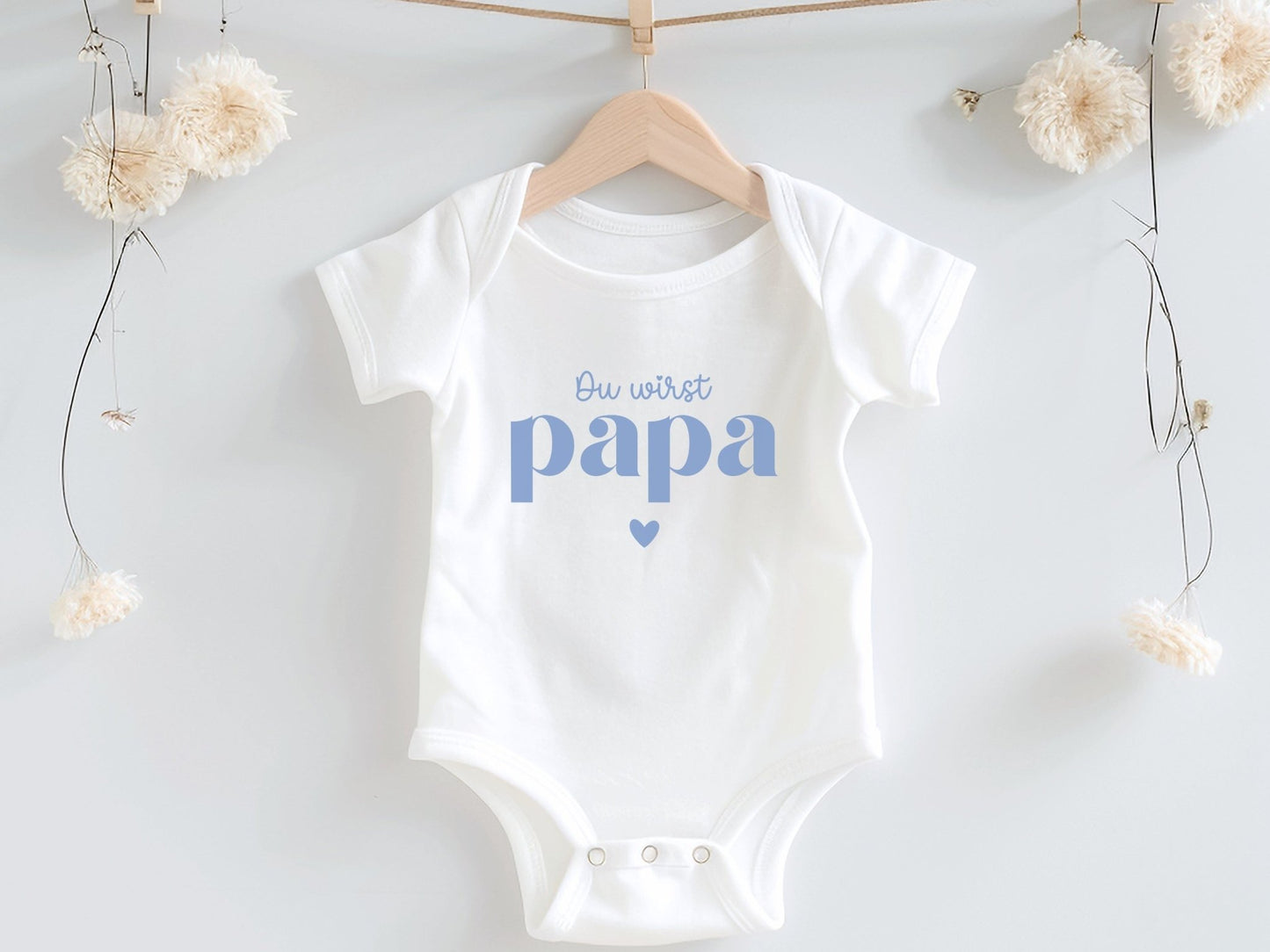 Babybody Du wirst Papa - Babygeschenk aus Bio-Baumwolle