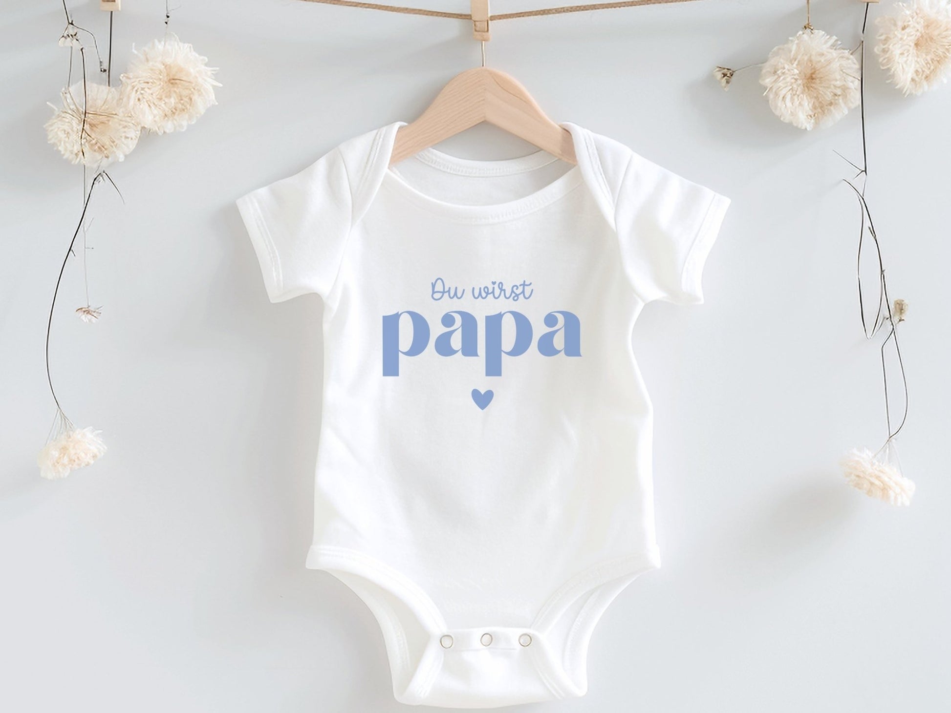 Babybody Du wirst Papa - Babygeschenk aus Bio-Baumwolle