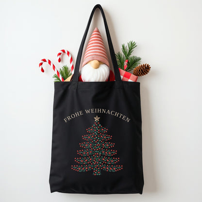 Baumwolltasche Tragetasche Geschenkbeutel Weihnachten, Mitarbeitergeschenke, nachhaltige Geschenkidee für Freunden und Kollegen