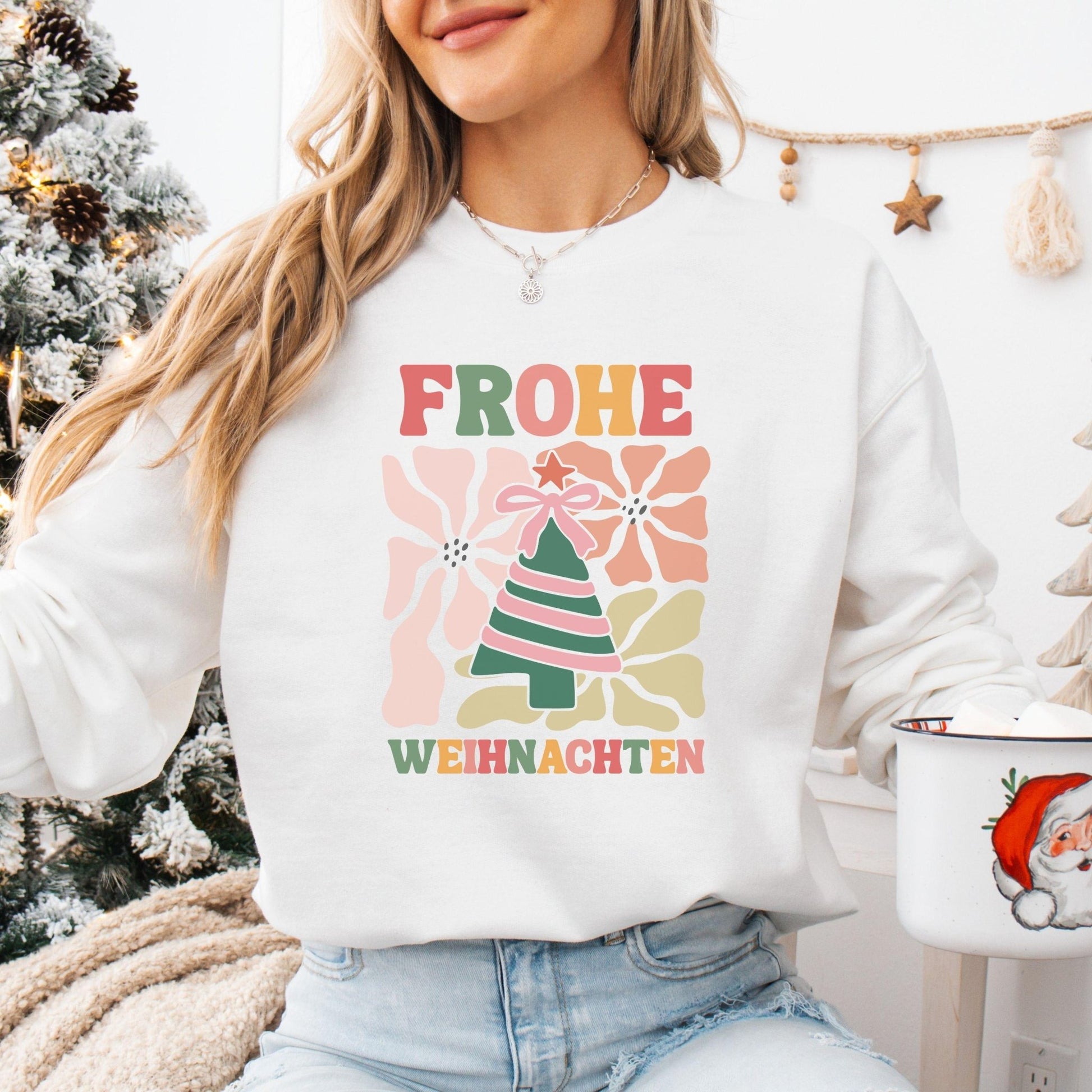 Bunter Pullover als Weihnachtsgeschenk