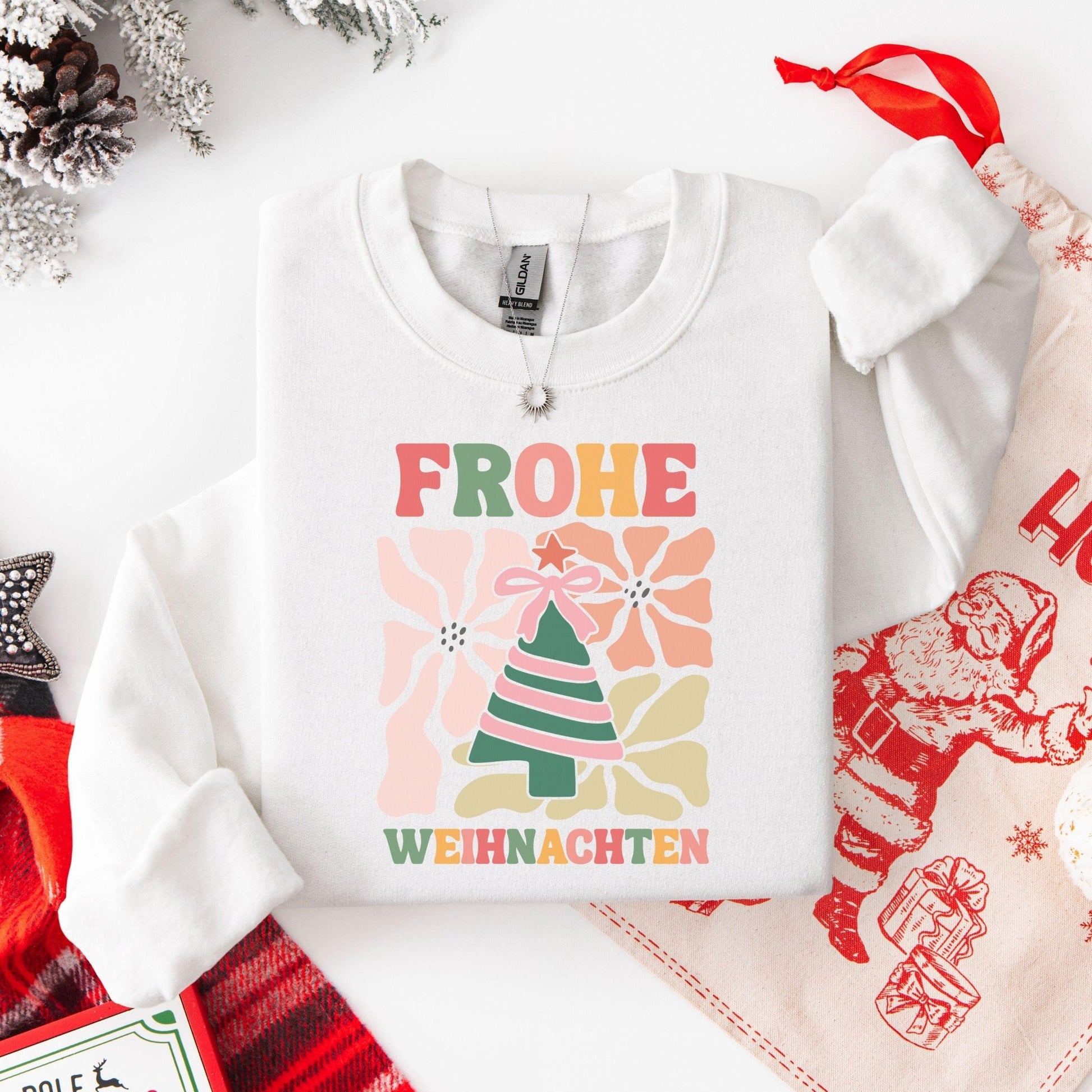 Bunter Pullover als Weihnachtsgeschenk