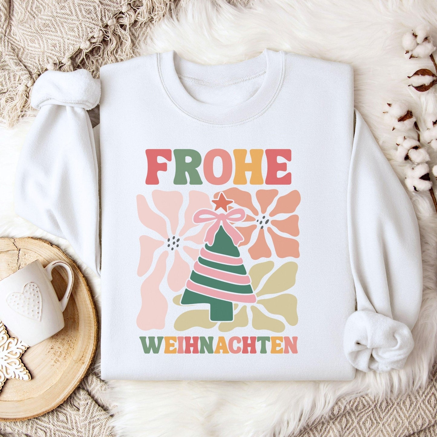 Bunter Pullover als Weihnachtsgeschenk