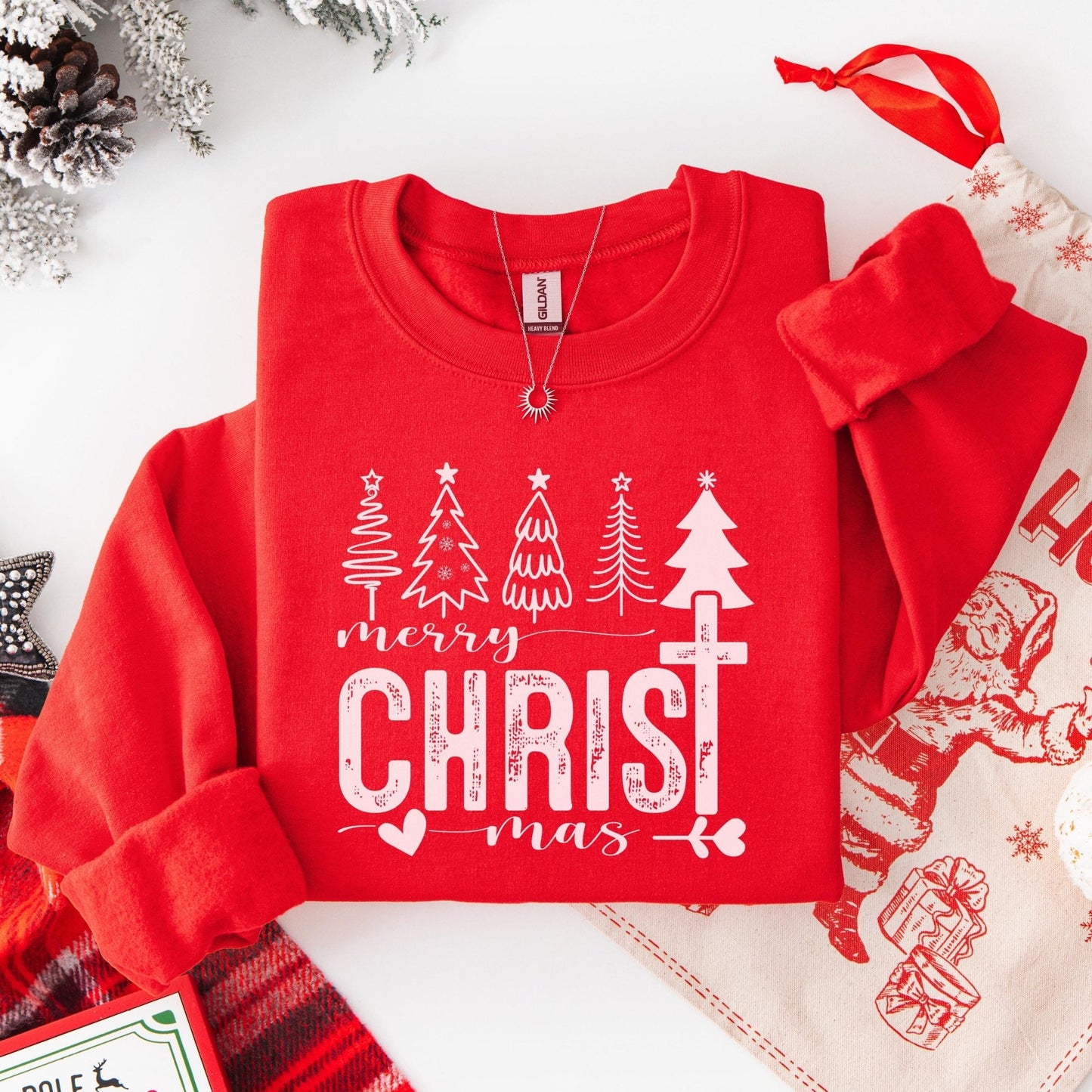 Klassischer Weihnachtspullover Merry Christmas