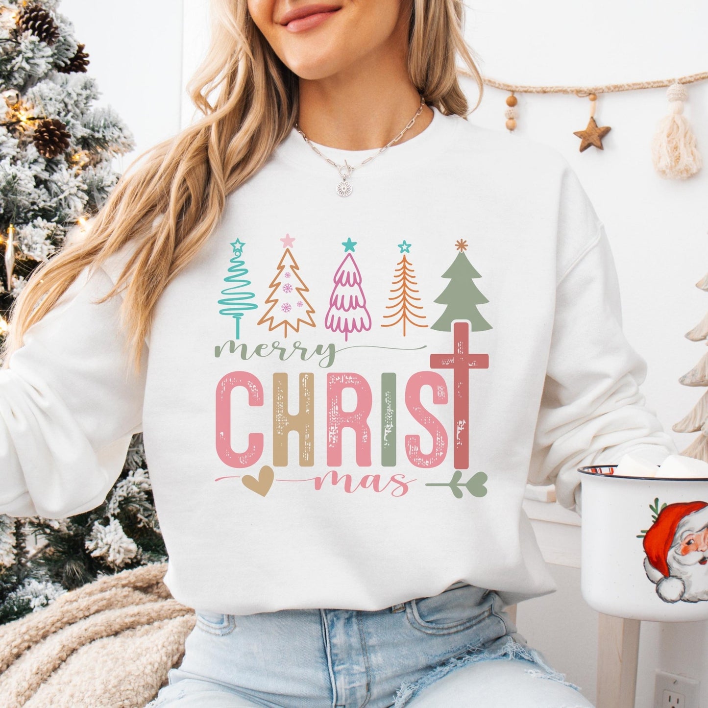 Klassischer Weihnachtspullover Merry Christmas