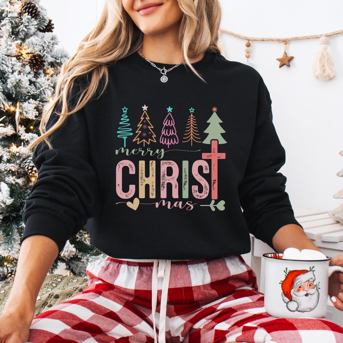 Klassischer Weihnachtspullover Merry Christmas