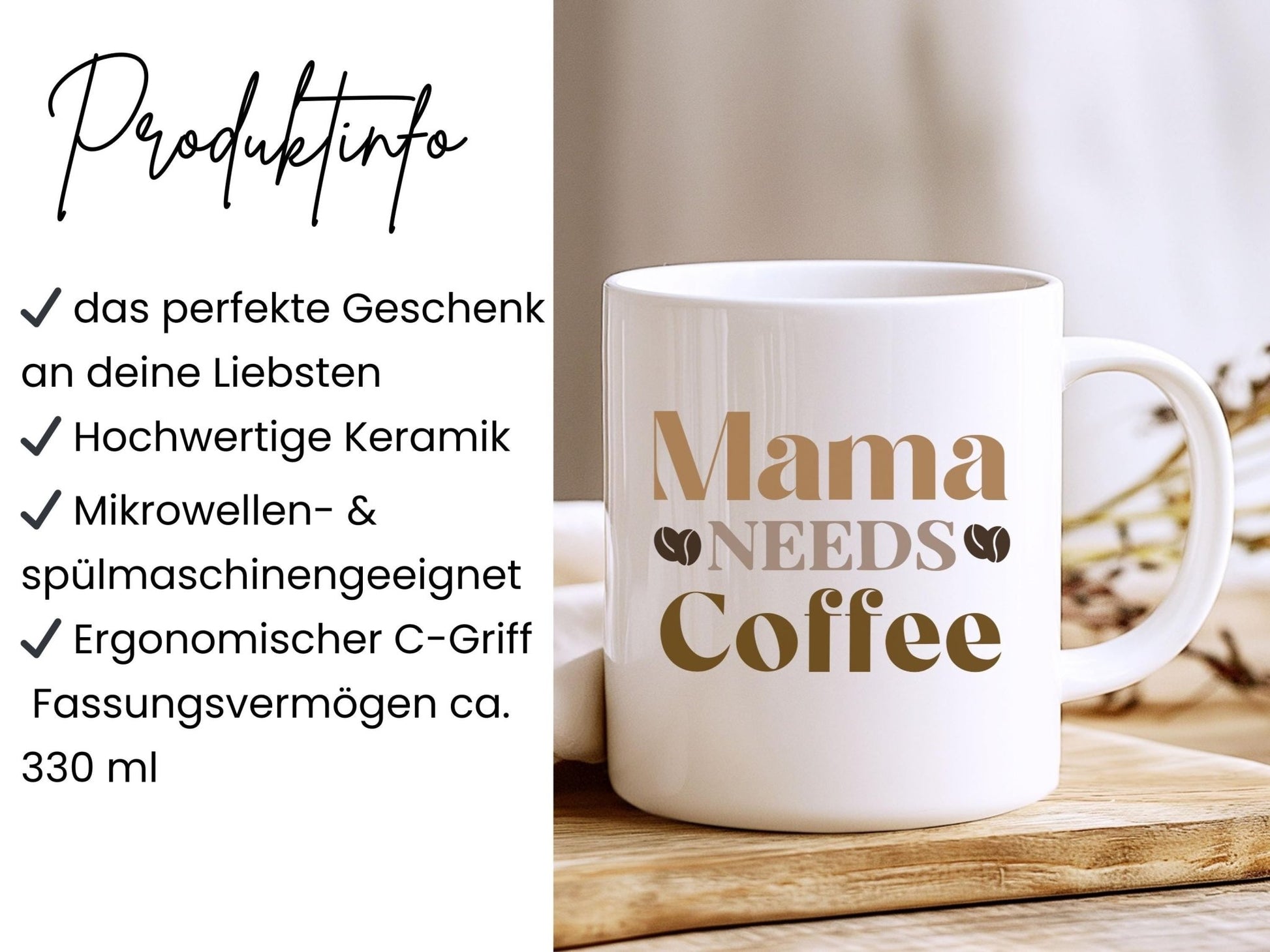 Dankbar Tasse Statement Keramikbecher zweifarbig Herbst Geschenk, Herbsttasse für Dankbarkeit Geschenk für Freundin