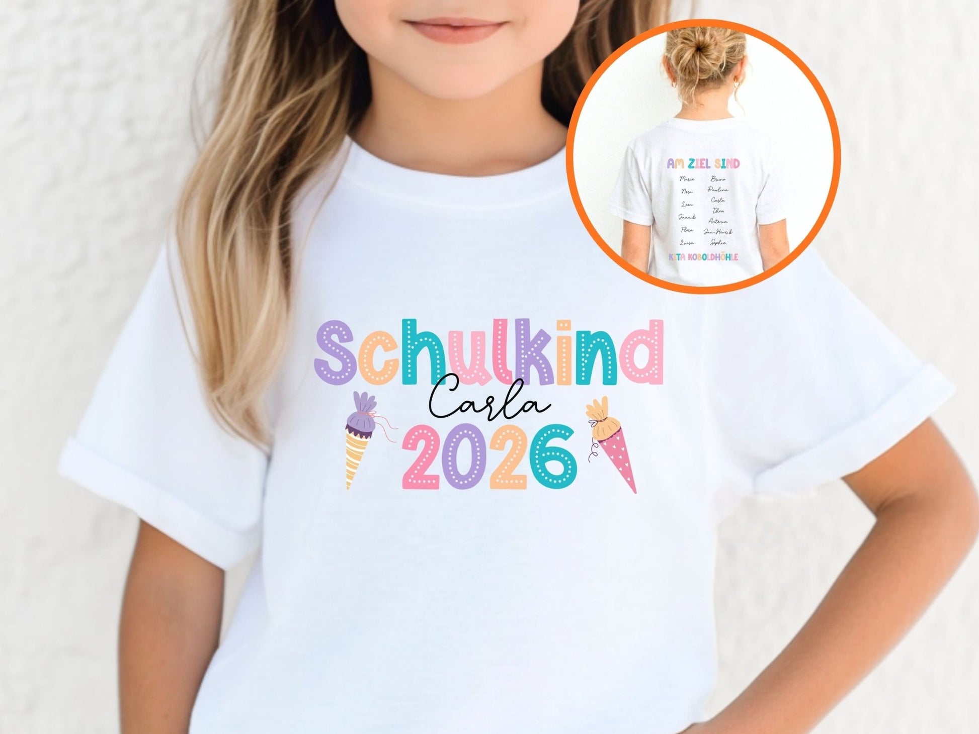 Einschulung Geschenk - Schulkind 2026 T-Shirt mit Namen - Mamas & Minis