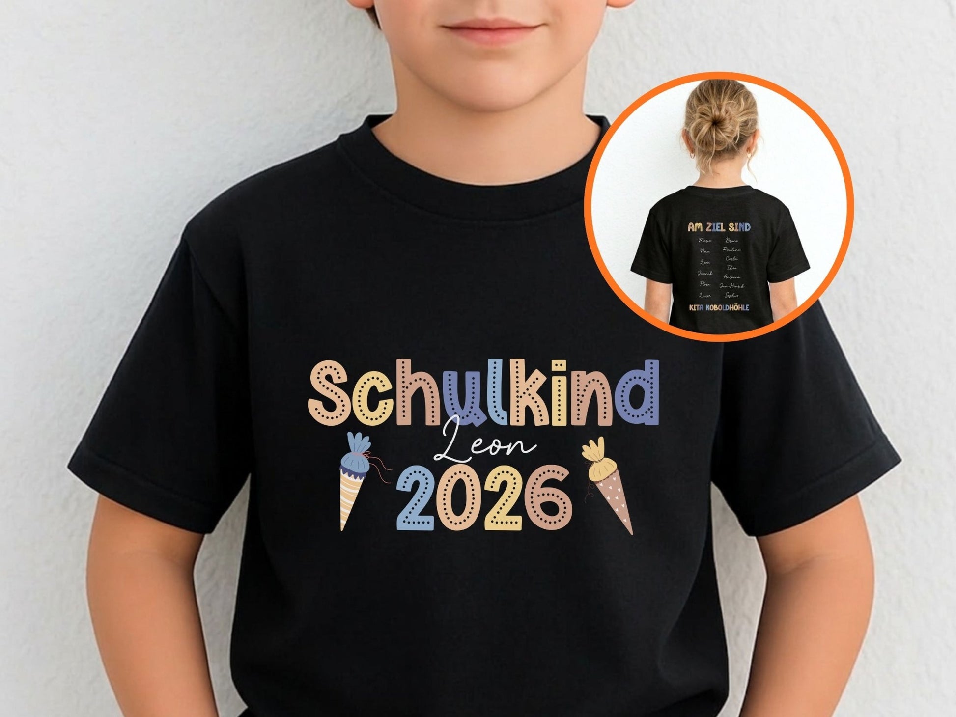 Einschulung Geschenk - Schulkind 2026 T-Shirt mit Namen - Mamas & Minis
