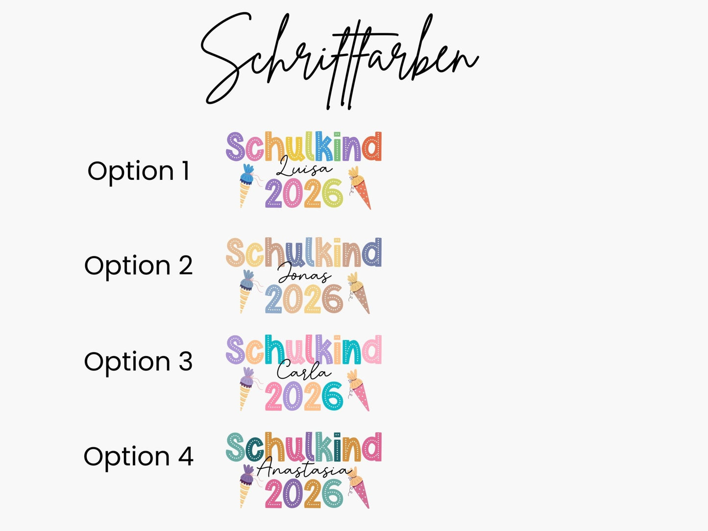 Einschulung Geschenk - Schulkind 2026 T-Shirt mit Namen - Mamas & Minis