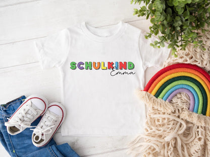 Einschulung Shirt Personalisiert Schulkind Geschenk Schulanfang T-shirt - Mamas & Minis