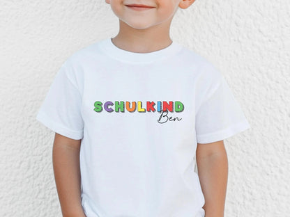Einschulung Shirt Personalisiert Schulkind Geschenk Schulanfang T-shirt - Mamas & Minis