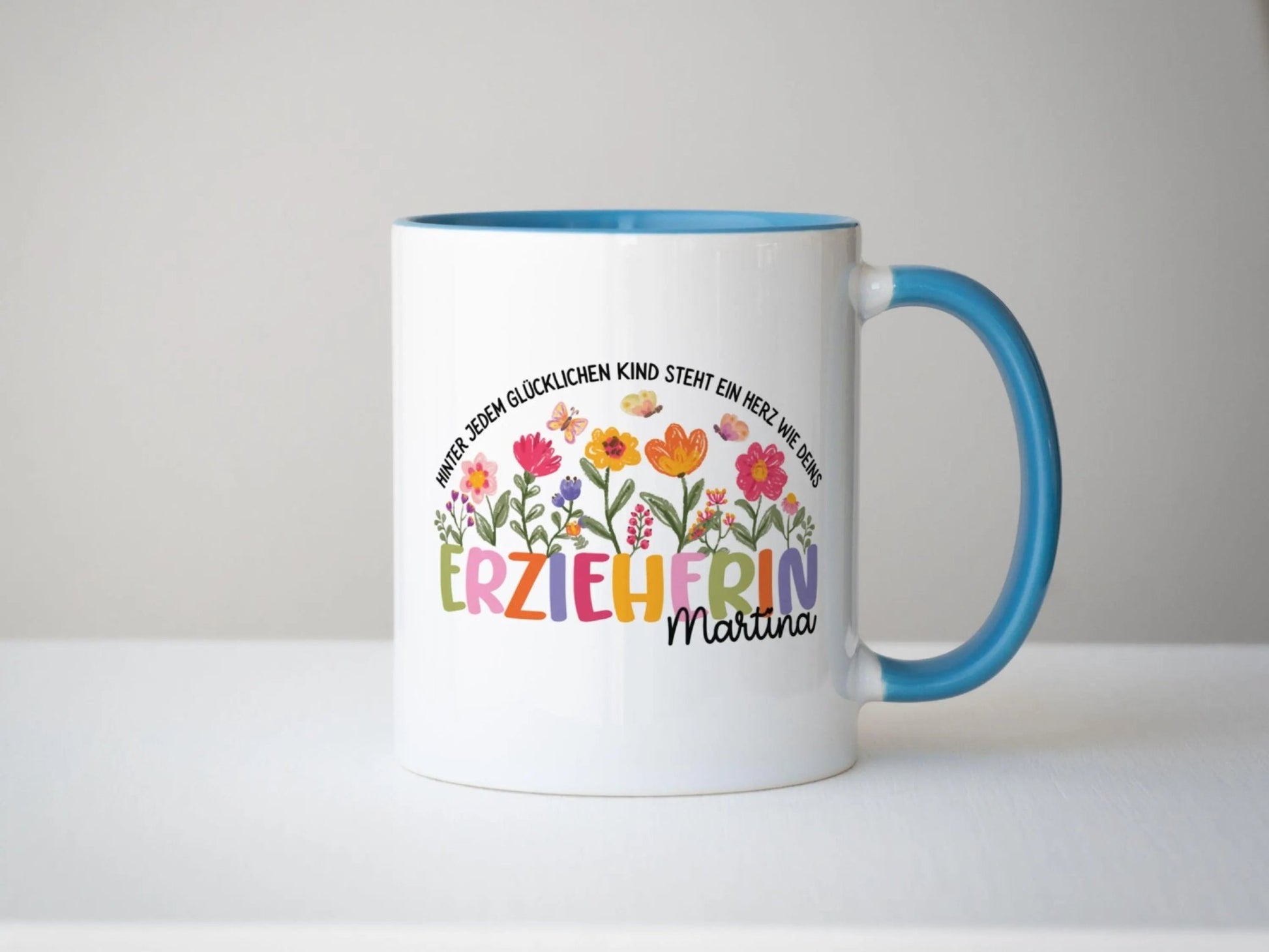 Erzieherin Geschenk Personalisierte Tasse mit Name Keramiktasse Personalisiert Kita Abschiedsgeschenke Erzieherin Geschenke Abschied Kita - Mamas & Minis