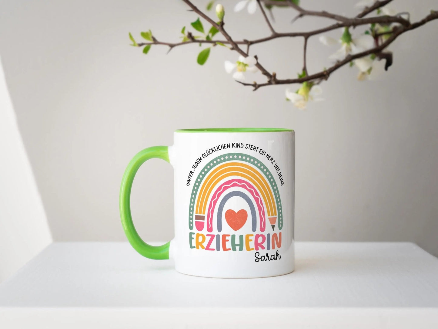 Erzieherin Geschenk Personalisierte Tasse mit Name Keramiktasse Personalisiert Kita Abschiedsgeschenke Erzieherin Geschenke Abschied Kita - Mamas & Minis