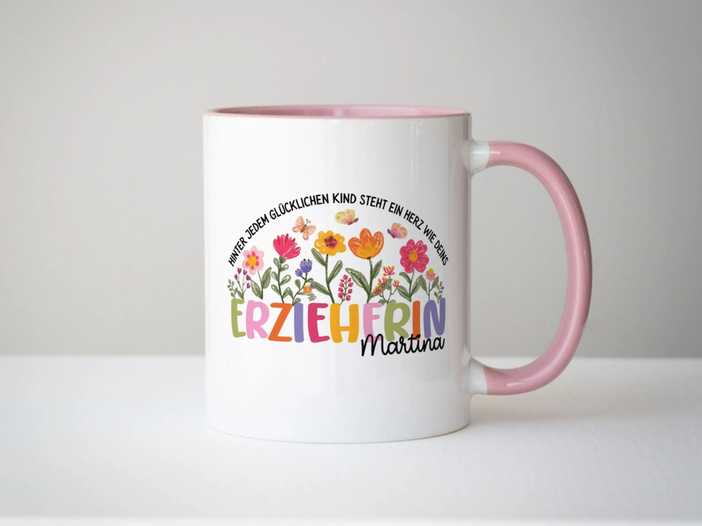 Erzieherin Geschenk Personalisierte Tasse mit Name Keramiktasse Personalisiert Kita Abschiedsgeschenke Erzieherin Geschenke Abschied Kita - Mamas & Minis