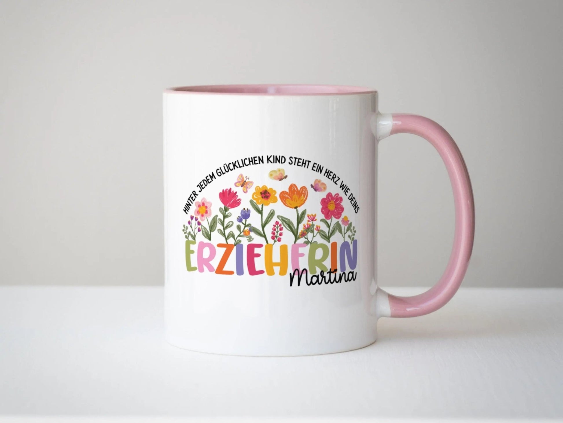 Erzieherin Geschenk Personalisierte Tasse mit Name Keramiktasse Personalisiert Kita Abschiedsgeschenke Erzieherin Geschenke Abschied Kita - Mamas & Minis