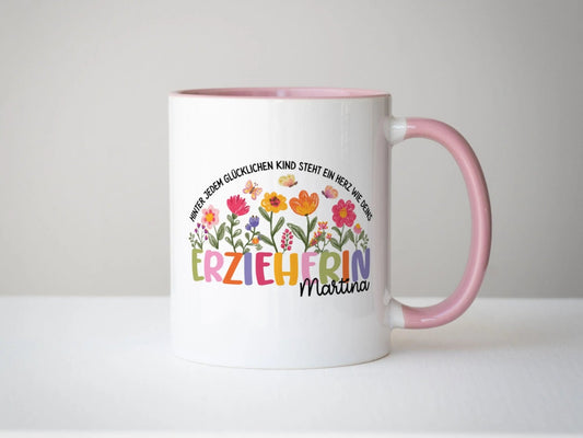 Erzieherin Geschenk Personalisierte Tasse mit Name Keramiktasse Personalisiert Kita Abschiedsgeschenke Erzieherin Geschenke Abschied Kita - Mamas & Minis