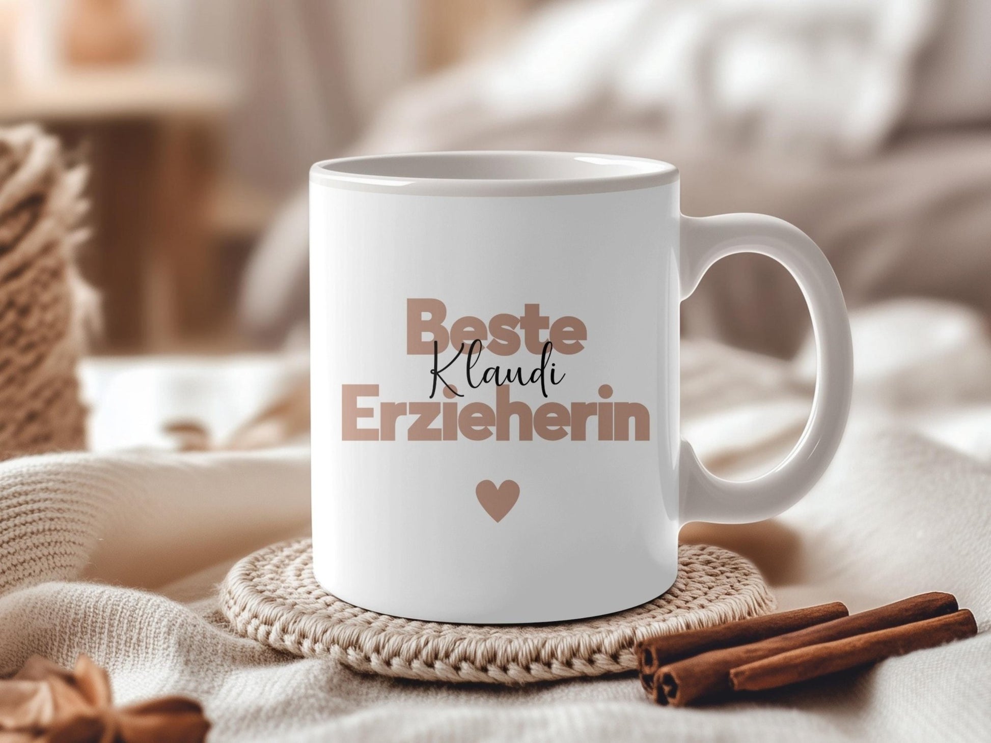 Erzieherin Geschenk Personalisierte Tasse mit Name Keramiktasse Personalisiert Kita Abschiedsgeschenke Erzieherin Weihnachtsgeschenk