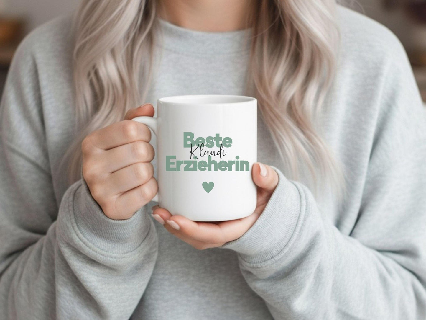 Erzieherin Geschenk Personalisierte Tasse mit Name Keramiktasse Personalisiert Kita Abschiedsgeschenke Erzieherin Weihnachtsgeschenk