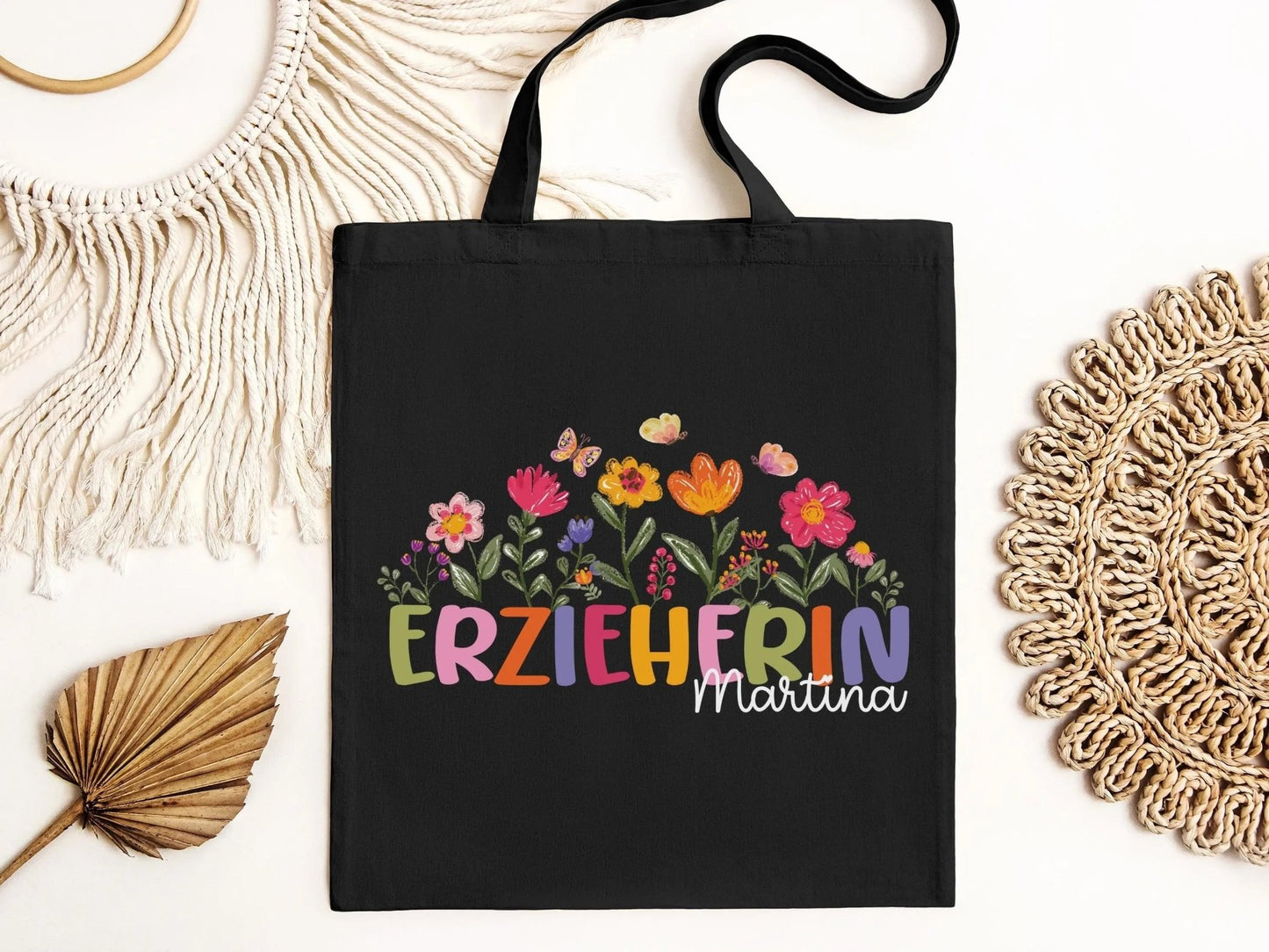 Erzieherin Geschenke Personalisierte Tasche mit Name Geschenk Beutel Abschiedsgeschenke Kita - Erzieherin Geschenk Abschied Krippe Dankeschön - Mamas & Minis