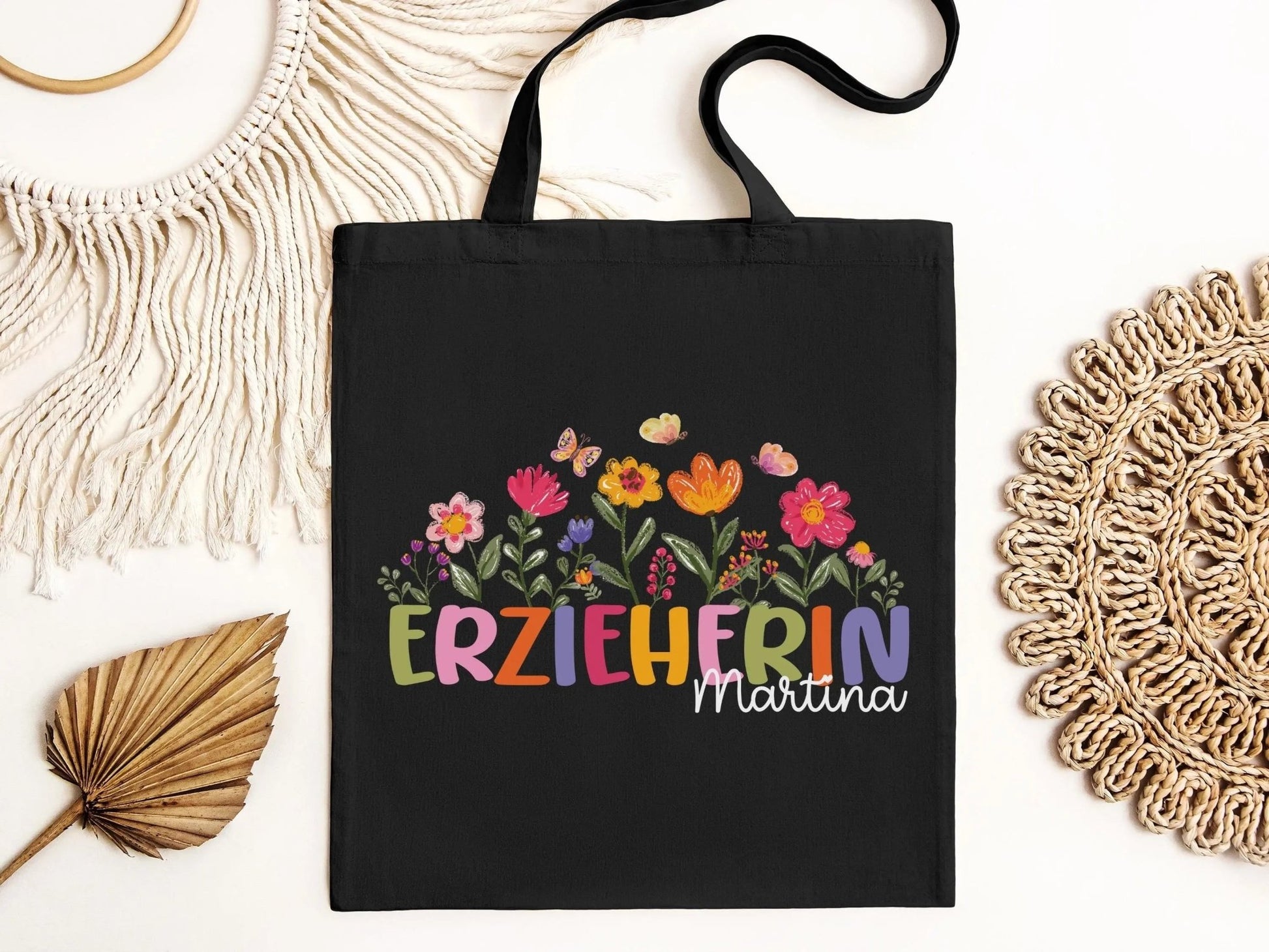 Erzieherin Geschenke Personalisierte Tasche mit Name Geschenk Beutel Abschiedsgeschenke Kita - Erzieherin Geschenk Abschied Krippe Dankeschön - Mamas & Minis