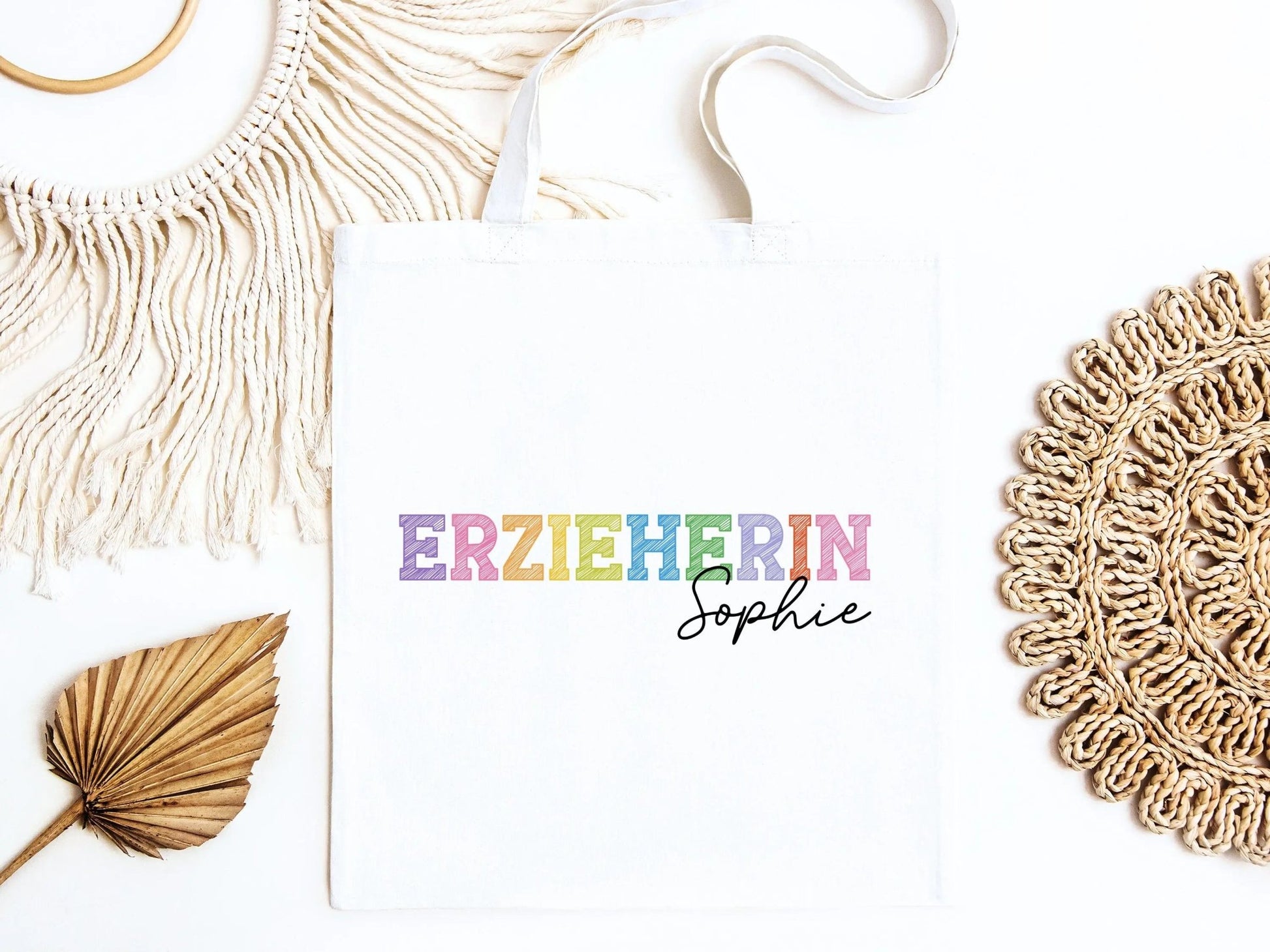 Erzieherin Geschenke Personalisierte Tasche mit Name Geschenk Beutel Abschiedsgeschenke Kita - Erzieherin Geschenk Abschied Krippe Dankeschön - Mamas & Minis