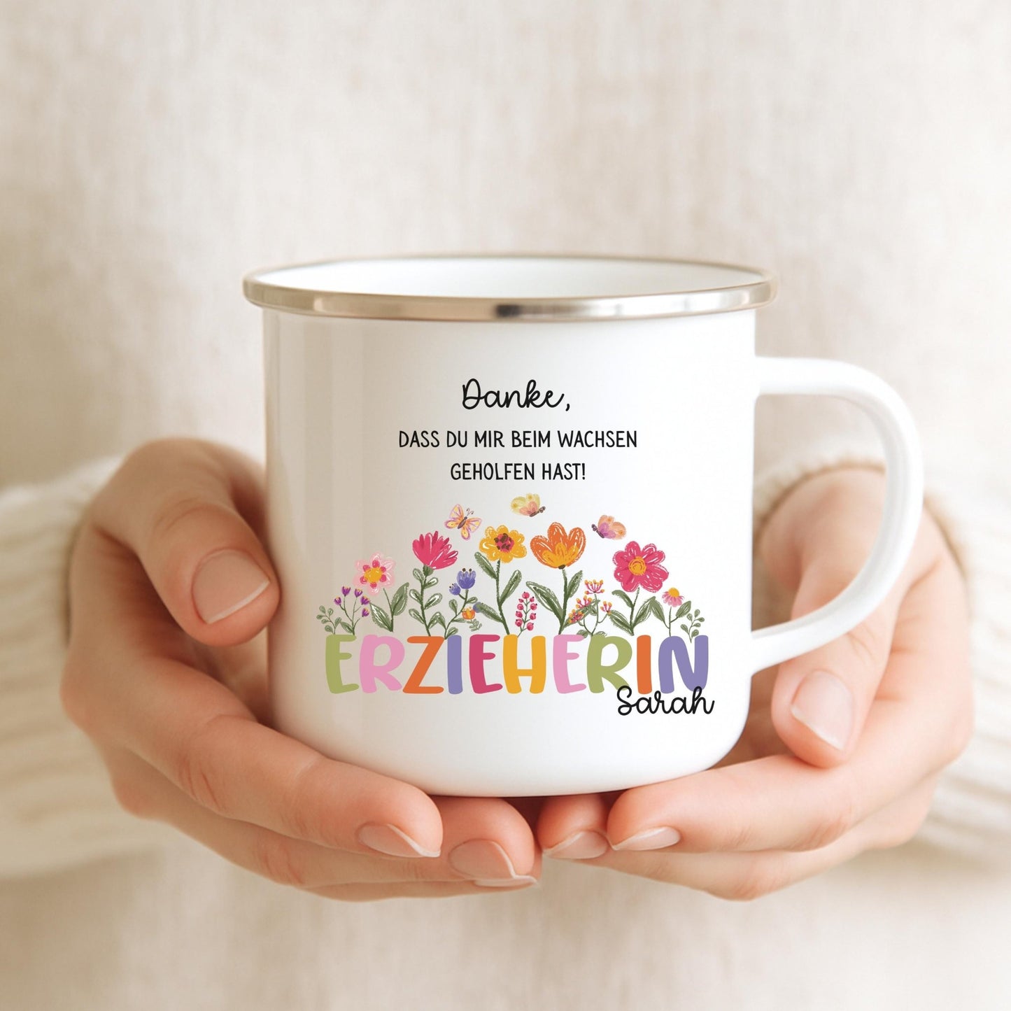 Tasse personalisiert für Erzieherin - Geschenk Dankeschön