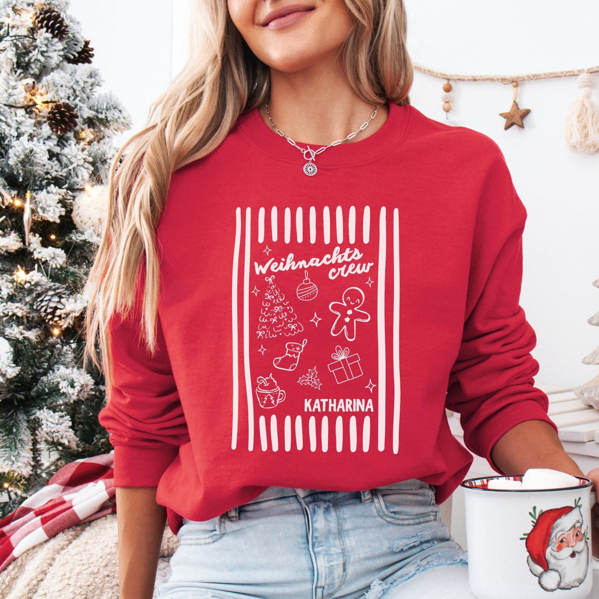 Festliche Familienpullover zu Weihnachten im Partnerlook - Mamas & Minis