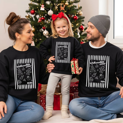 Festliche Familienpullover zu Weihnachten im Partnerlook - Mamas & Minis