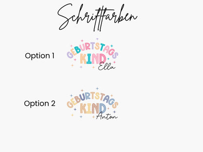 Geburtstags - Shirt Geburtstagskind T-shirt Geschenk Kindergeburtstag Kinder Geschenke Geburtstagsshirt Mädchen Junge Personalisiert - Mamas & Minis