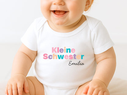 Geschenk Geschwister Outfit T-Shirt Großer Bruder Shirt Große Schwester Kleiner Bruder Kleine Schwester Babybody Partnerlook Geschenke Baby