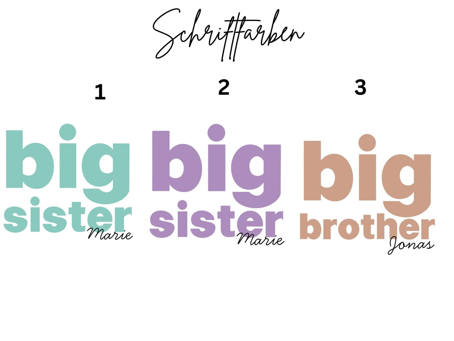 Geschenk Geschwister Outfit T-Shirt Großer Bruder Shirt Große Schwester Kleiner Bruder Kleine Schwester Babybody Partnerlook Geschenke Baby