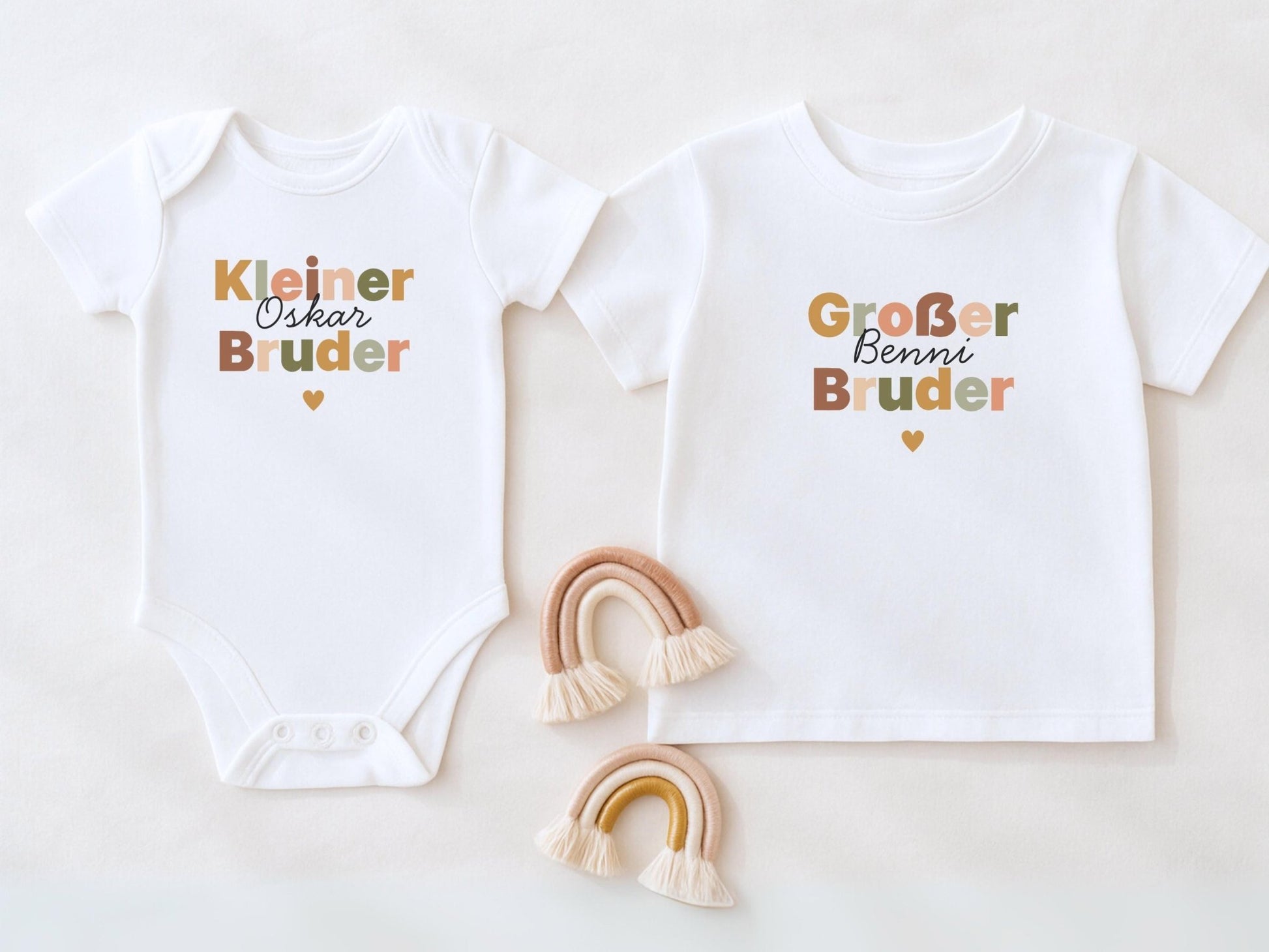 Geschenk Geschwister Outfit T-Shirt Großer Bruder Shirt Große Schwester Kleiner Bruder Kleine Schwester Babybody Partnerlook Geschenke Baby