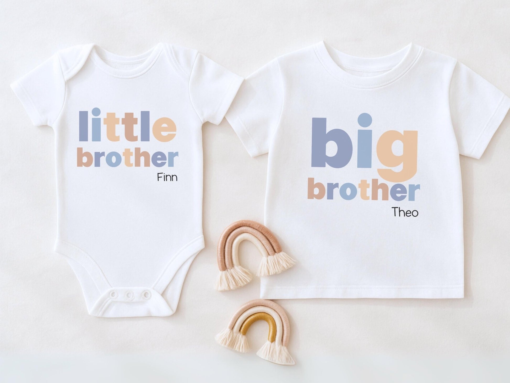 Geschenk Geschwister Outfit T-Shirt Großer Bruder Shirt Große Schwester Kleiner Bruder Kleine Schwester Babybody Partnerlook Geschenke Baby