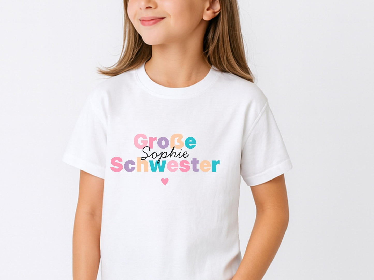 Geschenk Geschwister Outfit T-Shirt Großer Bruder Shirt Große Schwester Kleiner Bruder Kleine Schwester Babybody Partnerlook Geschenke Baby