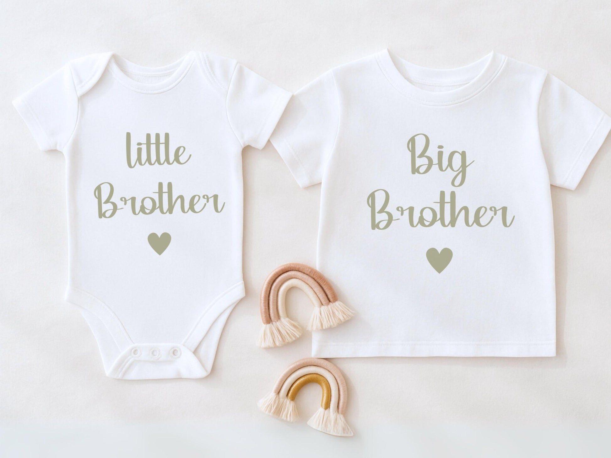 Geschenk Geschwister Outfit T-Shirt Großer Bruder Shirt Große Schwester Kleiner Bruder Kleine Schwester Babybody Partnerlook Geschenke Baby