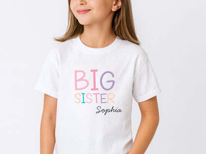 Geschenk Geschwister Outfit T-Shirt Großer Bruder Shirt Große Schwester Kleiner Bruder Kleine Schwester Babybody Partnerlook Geschenke Baby