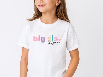 Geschenk Geschwister Outfit T-Shirt Großer Bruder Shirt Große Schwester Kleiner Bruder Kleine Schwester Babybody Partnerlook Geschenke Baby