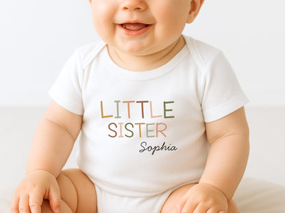 Geschenk Geschwister Outfit T-Shirt Großer Bruder Shirt Große Schwester Kleiner Bruder Kleine Schwester Babybody Partnerlook Geschenke Baby