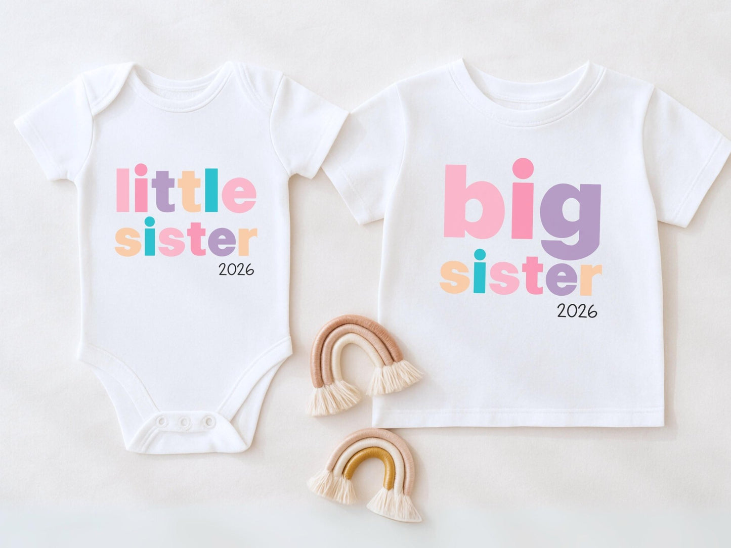 Geschenk Geschwister Outfit T-Shirt Großer Bruder Shirt Große Schwester Kleiner Bruder Kleine Schwester Babybody Partnerlook Geschenke Baby