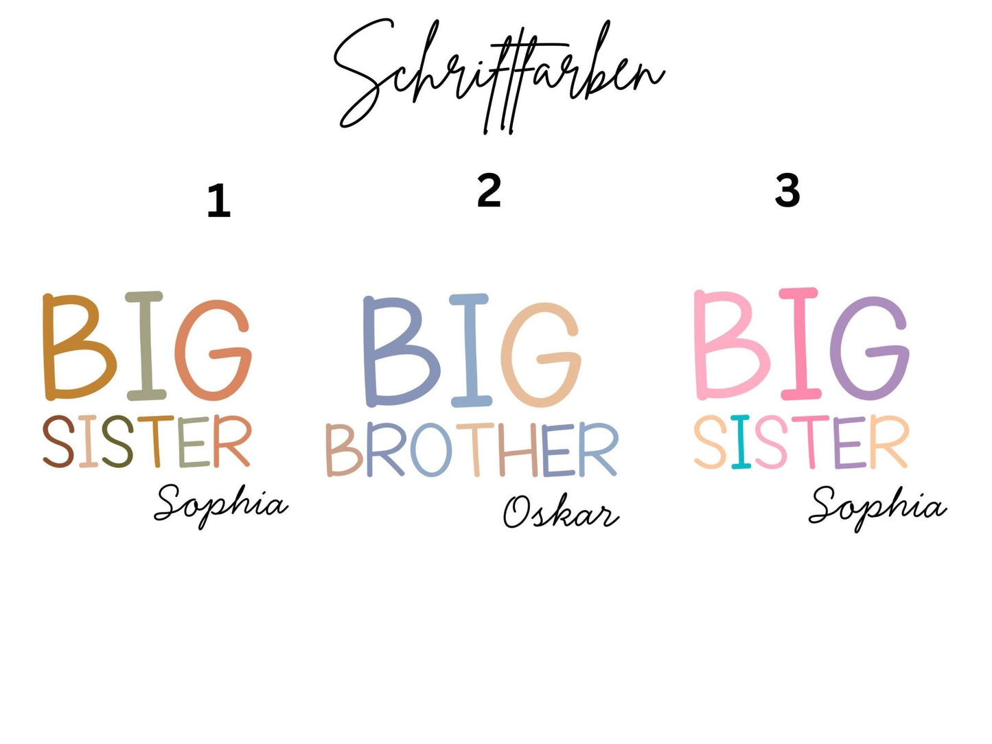 Geschenk Geschwister Outfit T-Shirt Großer Bruder Shirt Große Schwester Kleiner Bruder Kleine Schwester Babybody Partnerlook Geschenke Baby