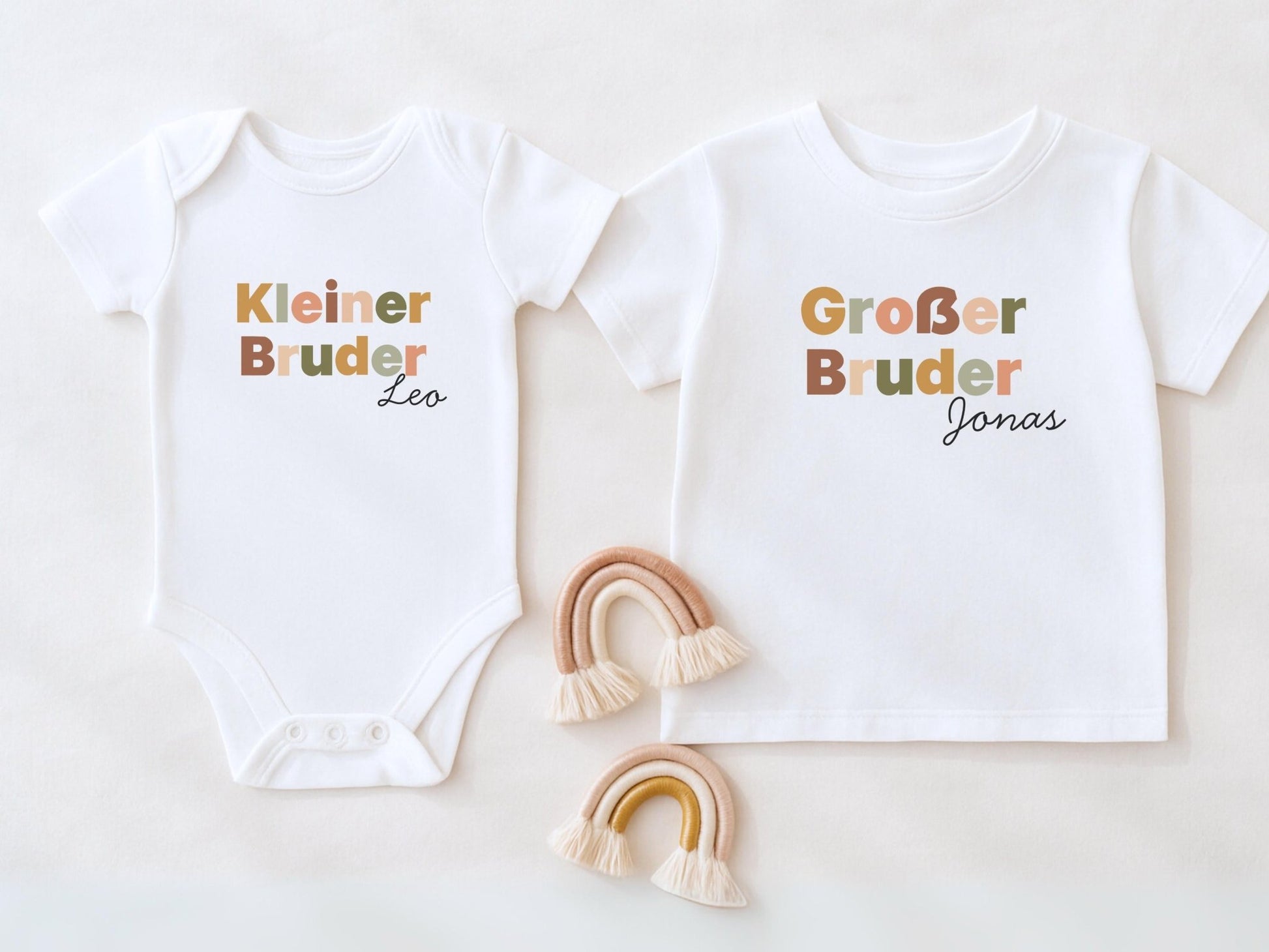 Geschenk Geschwister Outfit T-Shirt Großer Bruder Shirt Große Schwester Kleiner Bruder Kleine Schwester Babybody Partnerlook Geschenke Baby