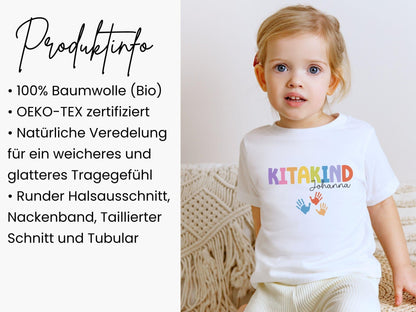 Geschenk Kita Kind Shirt Kitakind personalisiert Kindergartenkind T-Shirt Kitastart Kita Geschenk Eingewöhnung