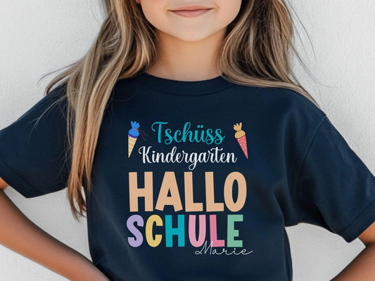 T-shirt für den Schulanfang, Geschenk Schulkinder, Shirt Schulkind Personalisiert, Einschulung Geschenke Vorschuler