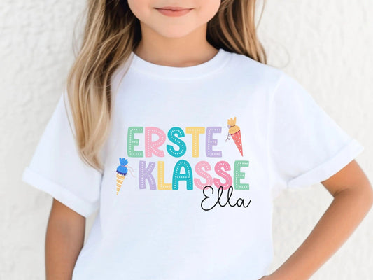 Geschenke Schulkinder Shirt Schulkind Personalisiert Einschulung Geschenke Schulanfang T-shirt Schulkind 2025 Kinder - Geschenk Vorschuler - Mamas & Minis